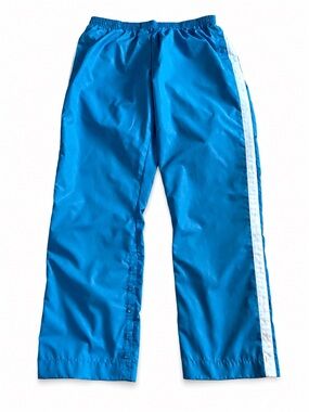 Vintage Nike Fit Storm Snap Leg Track Pants Peacock Blue Women’s XL (Waist 31”)